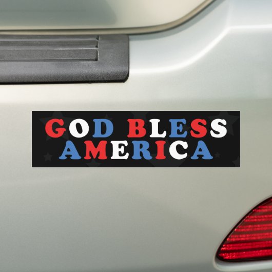 Gott segne Amerika Autoaufkleber (Auf Auto)
