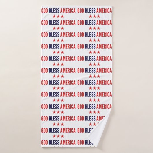Gott segne Amerika Badehandtuch (Badehandtuch)