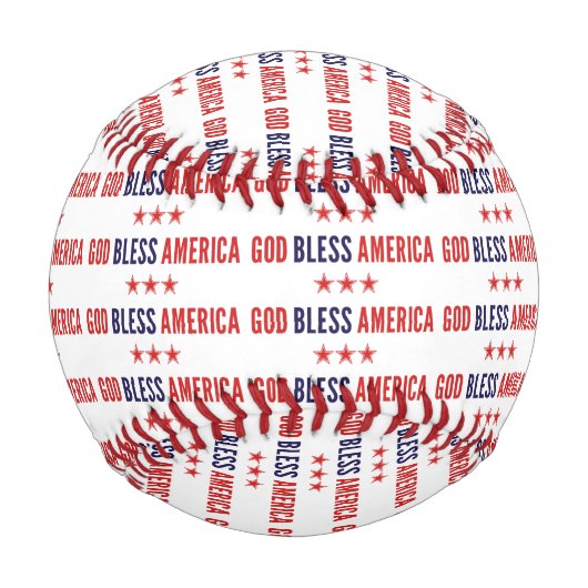 Gott segne Amerika Baseball (Vorderseite)
