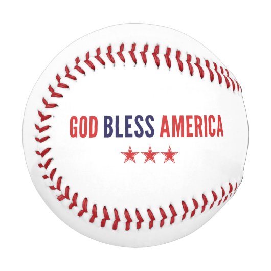 Gott segne Amerika Baseball (Vorderseite Links)