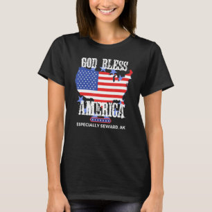 Gott segne Amerika, besonders Seward AK US Staat D T-Shirt