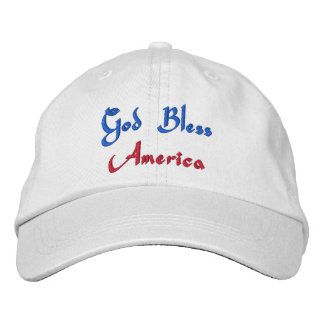 Gott segne Amerika Bestickte Baseballkappe