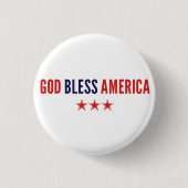 Gott segne Amerika Button (Vorderseite)