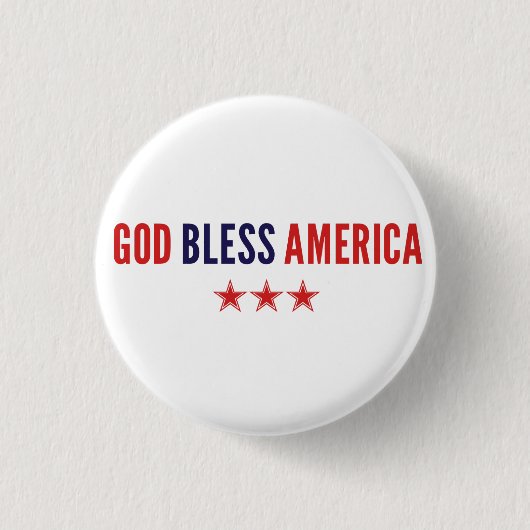 Gott segne Amerika Button (Vorderseite)