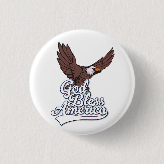 Gott segne Amerika Button (Vorderseite)