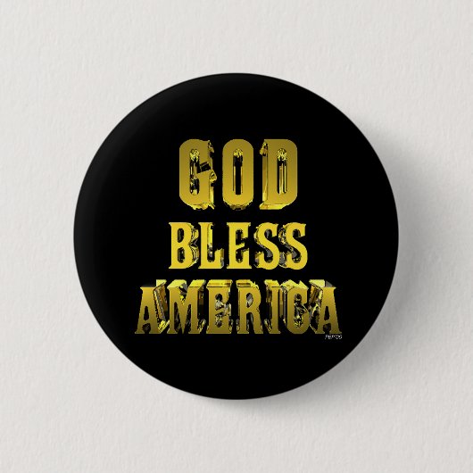 Gott segne Amerika Button (Vorderseite)