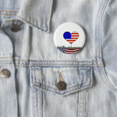 Gott segne Amerika Button (Beispiel)