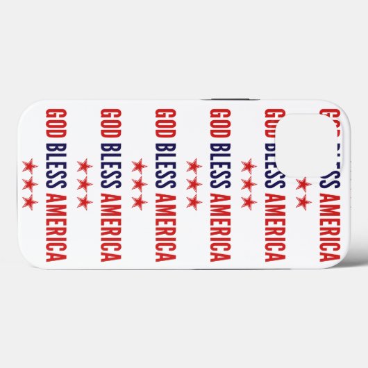 Gott segne Amerika Case-Mate iPhone Hülle (Rückseite (Horizontal))