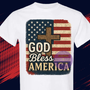 GOTT segne Amerika - Christlich T-Shirt