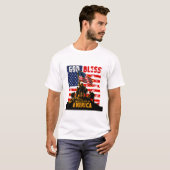 Gott segne Amerika" Der amerikanische Stolz Patrio T-Shirt (Vorne ganz)