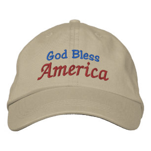 Gott segne Amerika durch SRF Bestickte Baseballkappe