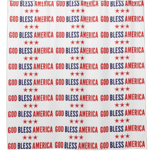 Gott segne Amerika Duschvorhang