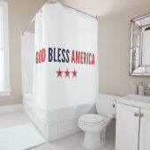 Gott segne Amerika Duschvorhang (Beispiel)
