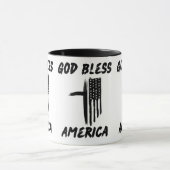 Gott segne Amerika ein hoffnungsvolles Patriotisch Tasse (Zentrum)