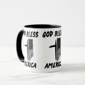 Gott segne Amerika ein hoffnungsvolles Patriotisch Tasse (Vorderseite Links)