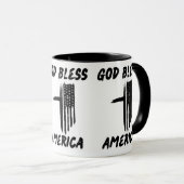 Gott segne Amerika ein hoffnungsvolles Patriotisch Tasse (VorderseiteRechts)