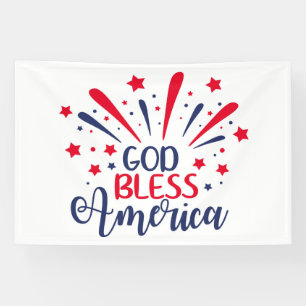 Gott segne Amerika - Ein Star-gesprenkelter Tribut Banner