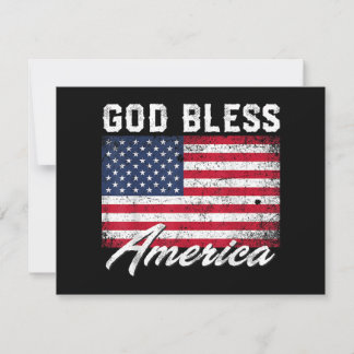 Gott segne Amerika Flag 4. Juli Patriotic
