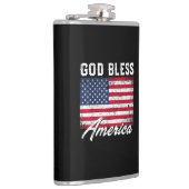 Gott segne Amerika Flag 4. Juli Patriotic Flachmann (Rechts)