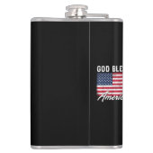 Gott segne Amerika Flag 4. Juli Patriotic Flachmann (Rückseite)