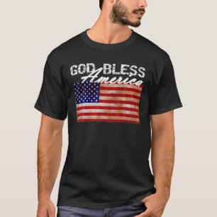 Gott segne Amerika - Flag T Shirt