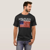 Gott segne Amerika - Flag T Shirt (Vorne ganz)