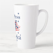 Gott segne Amerika - Flagge Milchtasse (Rechts)