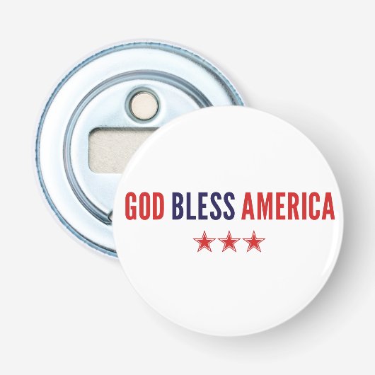 Gott segne Amerika Flaschenöffner (Vorderseite)