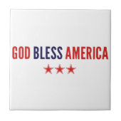 Gott segne Amerika Fliese (Vorderseite)