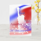 Gott segne Amerika Freiheit Karte (Gelbe Blume)
