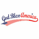Gott segne Amerika Freistehende Fotoskulptur<br><div class="desc">Gott segne Amerika im Drehbuch,  mit einer amerikanischen Flagge. Zeigen Sie Ihren Stolz in unserem Land und im Schöpfer aller Dinge. Behalt Gott in unserem Land! Ideal für Christliche Republikaner.</div>