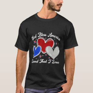 Gott segne Amerika für den Patrioten 4. Juli T-Shirt