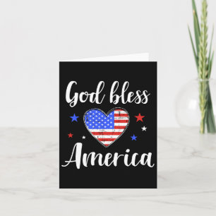 Gott segne Amerika für den Patriotischen Unabhängi Karte