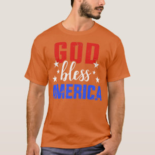 Gott segne Amerika für Unabhängigkeitstag am 4. J T-Shirt