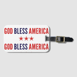Gott segne Amerika Gepäckanhänger