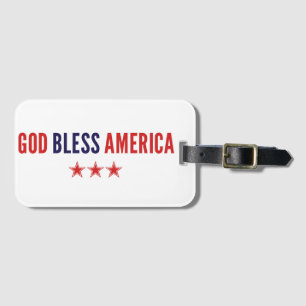 Gott segne Amerika Gepäckanhänger
