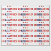 Gott segne Amerika Geschenkpapier (Flach)