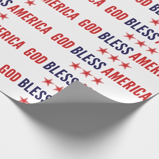 Gott segne Amerika Geschenkpapier (Ecke)