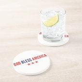 Gott segne Amerika Getränkeuntersetzer (Seite)