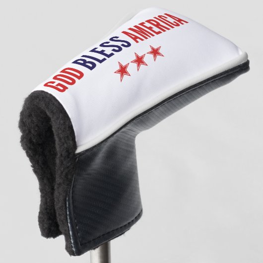 Gott segne Amerika Golf Headcover (3/4 Vorderseite)