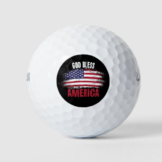 Gott segne Amerika Golfball (Vorderseite)