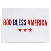 Gott segne Amerika Große Geschenktüte (Vorderseite)