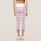 Gott segne Amerika High Waisted Capris (Rückseite)