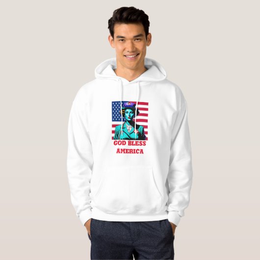 Gott segne Amerika Hoodie (Vorne ganz)