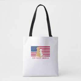 Gott segne Amerika Hunde Reisen Tasche