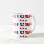 Gott segne Amerika Kaffeetasse (VorderseiteRechts)