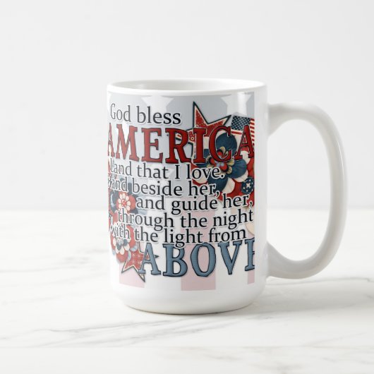 Gott segne Amerika Kaffeetasse (Rechts)