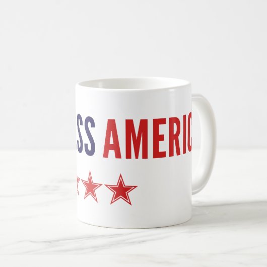 Gott segne Amerika Kaffeetasse (VorderseiteRechts)