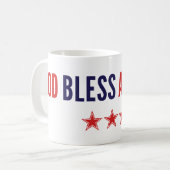 Gott segne Amerika Kaffeetasse (Vorderseite Links)