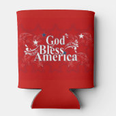 Gott segne Amerika kann kühlen Dosenkühler (Rückseite)